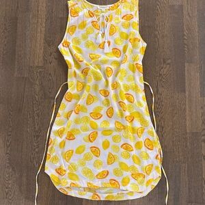 Beach Lunch Lounge Citrus Print Dress – Size XS